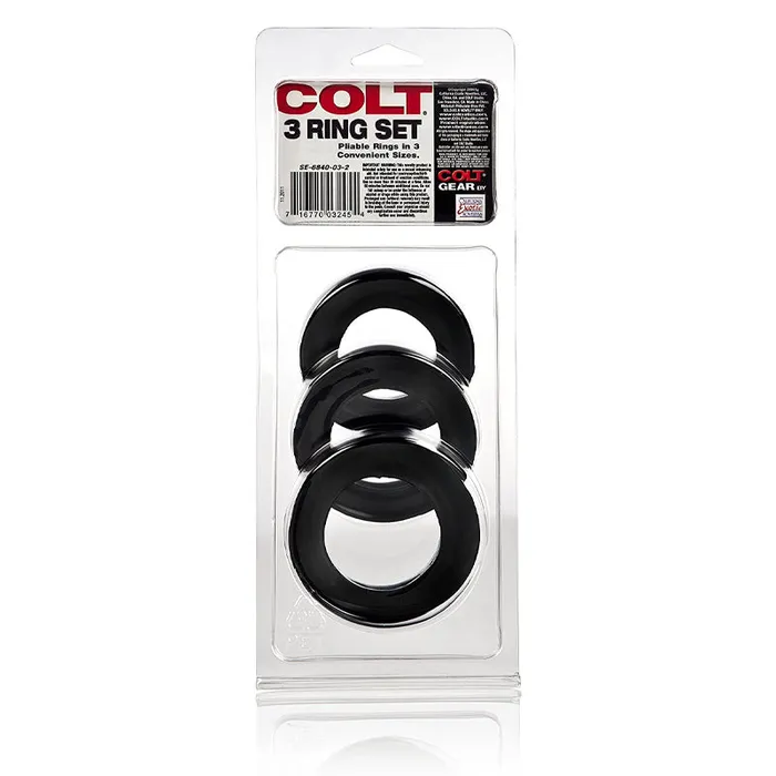 Colt 3 Ring Set | California Exotic Male Sex Toys