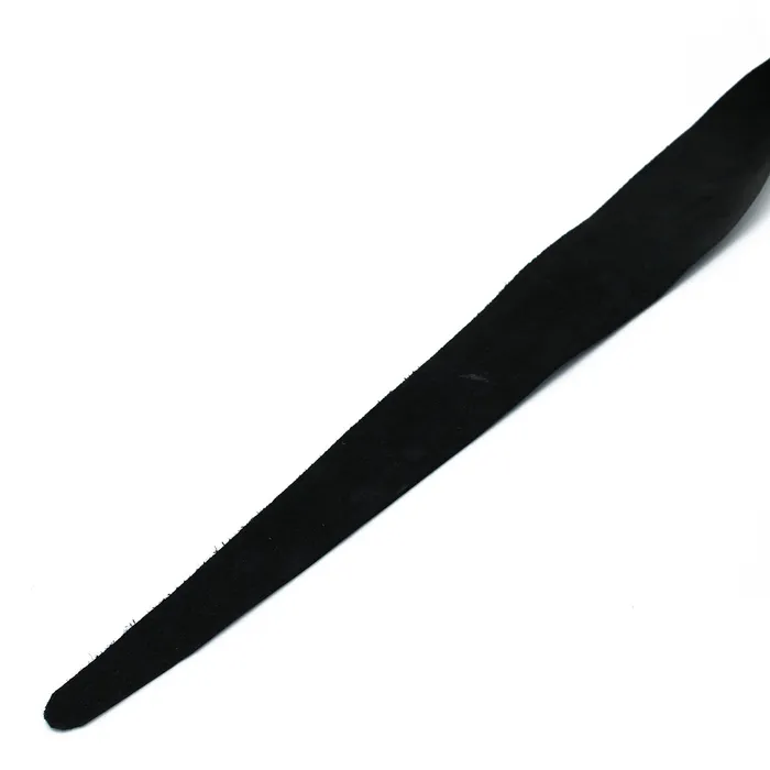 Male Sex Toys | Kiotos Kiotos - Zwart Lederen Flap Zweep met Gouden D-Ring