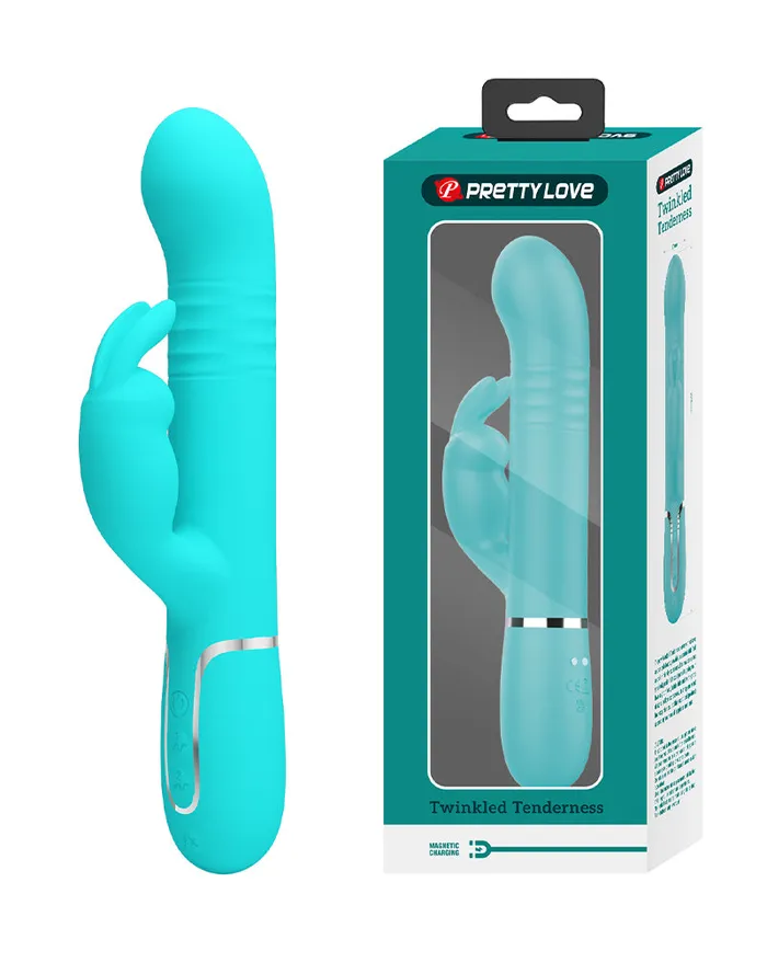 Pretty Love Vibrators | Pretty Love - Coale - Rabbit Vibrator - Turquoise
