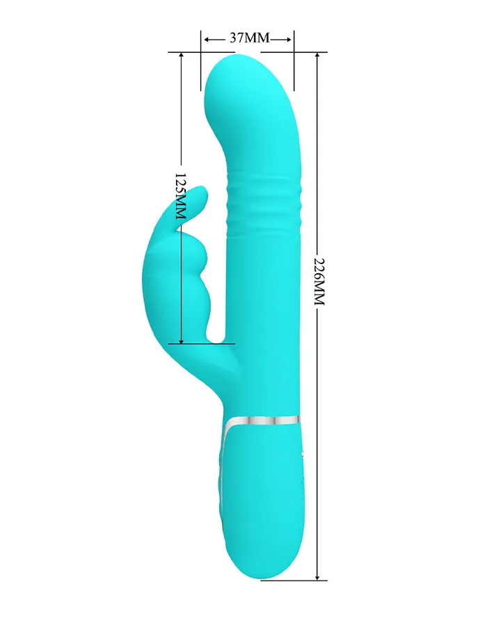 Pretty Love Vibrators | Pretty Love - Coale - Rabbit Vibrator - Turquoise