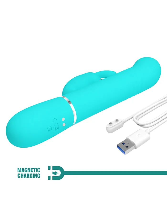 Pretty Love Vibrators | Pretty Love - Coale - Rabbit Vibrator - Turquoise