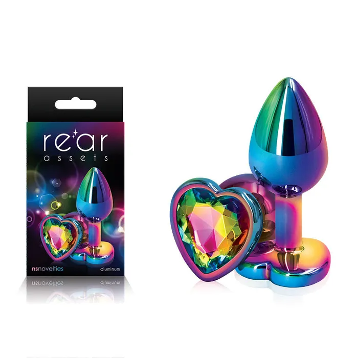 Anal NS Novelties Rear Assets Multi Coloured Heartnsn096219