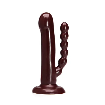 Dildos Tantus The DP Double Dildo Oxblood Bag Tantus Inc