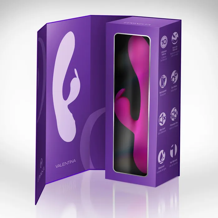 Edonista Vibrators | Edonista Valentina 10 Speed Rabbit Vibrator Pink