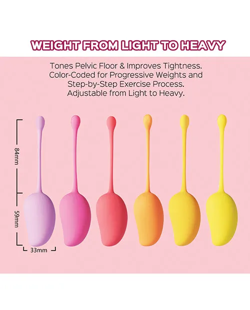 Female Sex Toys | Mango Tropical 6 Weighted Kegel Ball Exercise Set - Uc Global Trade INChoney Play B