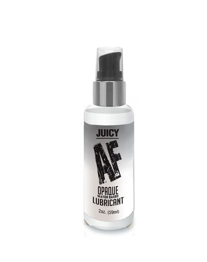 Lubricants Juicy Af WaterBased Creamy White Opaque Lubricant 2 Oz Little Genie