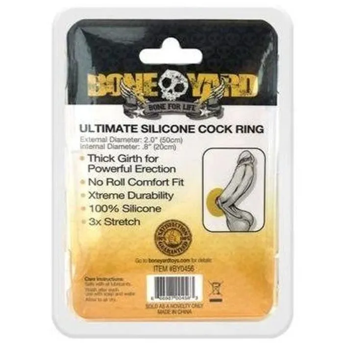 Male Sex Toys | C1 Releasing Boneyard Ultimate Silicone Cock Ring Yellow - Yellow 50mm Cock Ring Male Sex Toys | C1 Releasing Boneyard Ultimate Silicone Cock Ring Yellow - Yellow 50mm Cock Ring
