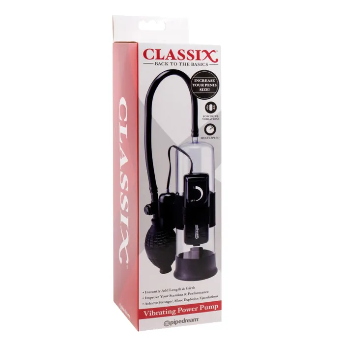 Male Sex Toys Pipedream Classix Vibrating Power Pump