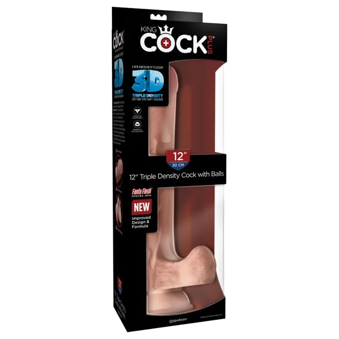 Pipedream Dildos | King Cock Plus Triple Density 12 Pipedream Dildos | King Cock Plus Triple Density 12