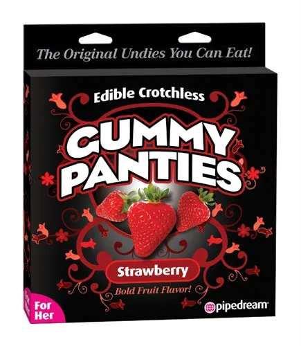 Pipedream Gummy Panties for Her Strawberry Anal