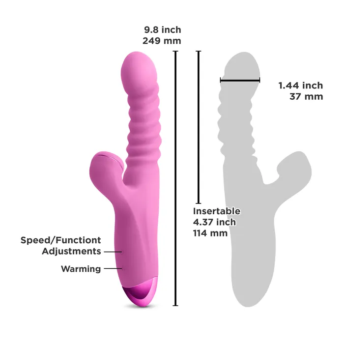 Vibrators | NS Novelties Luxe Nova - Thrusting Dual Stimulator (NS Novelties)