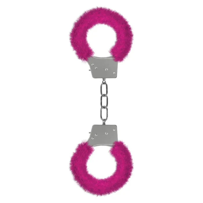 Vibrators Shots Ouch Beginners Furry Handcuffs Pink