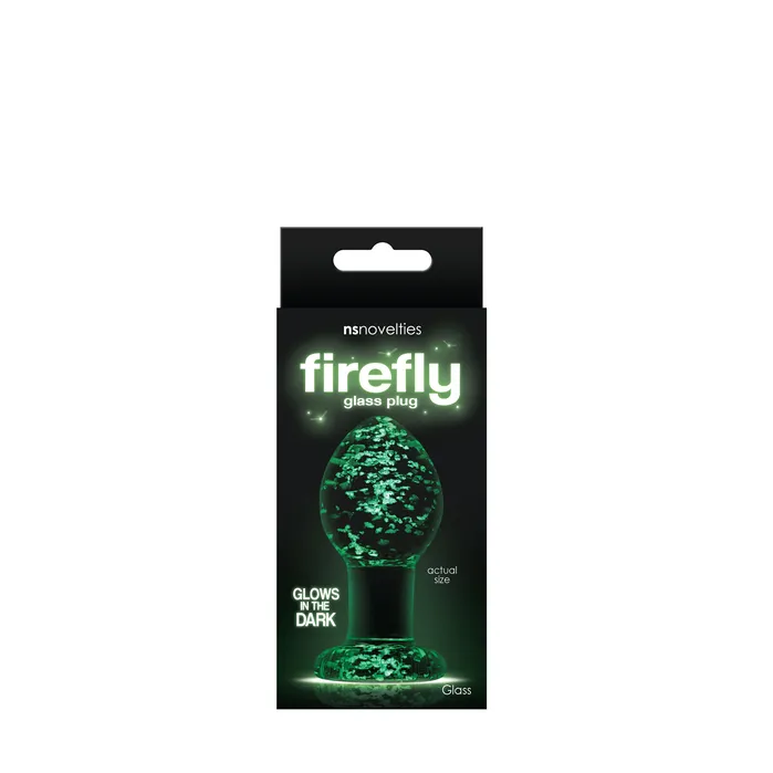 Anal nsnovelties Firefly Glass Plug Medium Clear