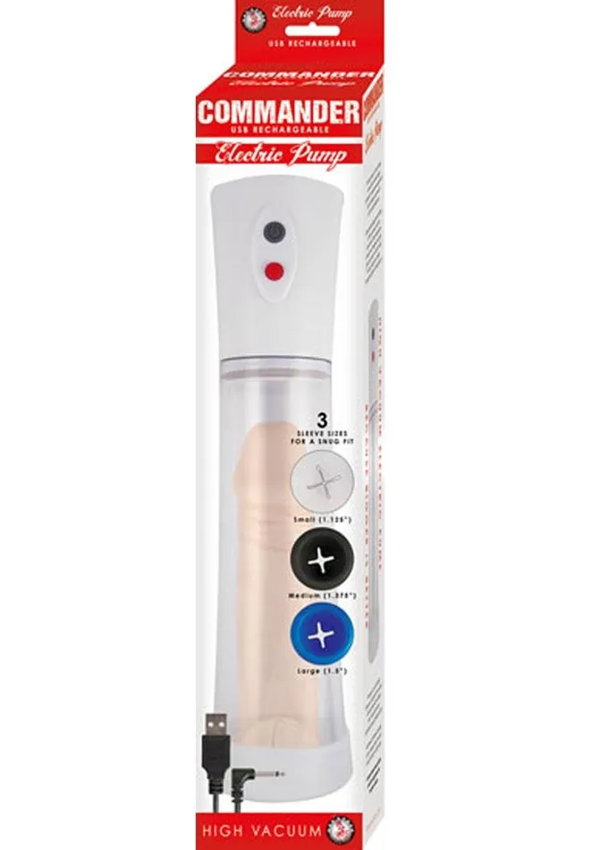 Commander Male Sex Toys Commander Electric Rechargeable Penis Pump Commander Male Sex Toys Commander Electric Rechargeable Penis Pump