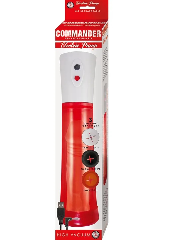 Commander Male Sex Toys Commander Electric Rechargeable Penis Pump Commander Male Sex Toys Commander Electric Rechargeable Penis Pump