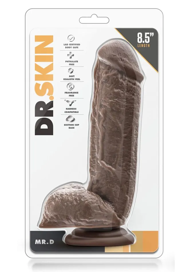 Dildos Dr Skin Mr D Dildo with Balls and Suction Cup Dr Skin