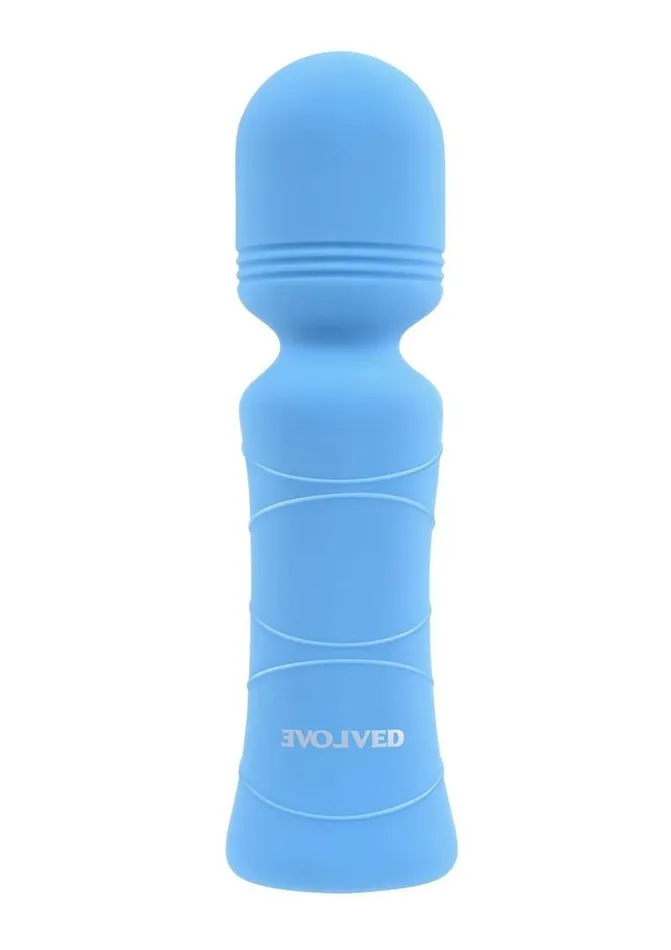 Evolved Vibrators Out Of The Blue Rechargeable Silicone Wand Vibrator