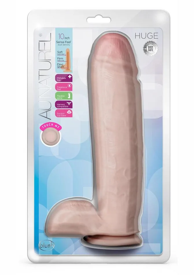 Female Sex Toys Au Naturel Huge Sensa Feel Dildo with Suction Cup Au Naturel
