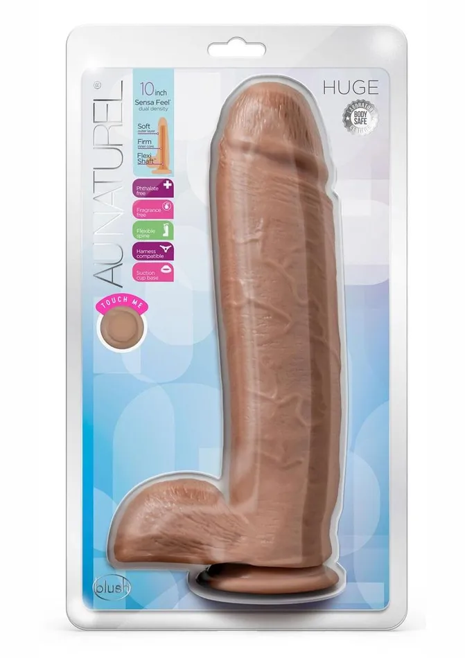 Female Sex Toys Au Naturel Huge Sensa Feel Dildo with Suction Cup Au Naturel