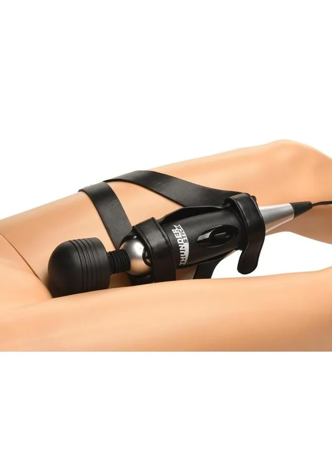 Female Sex Toys Master Series Master Series Thunder Strap Wand Thigh Harness