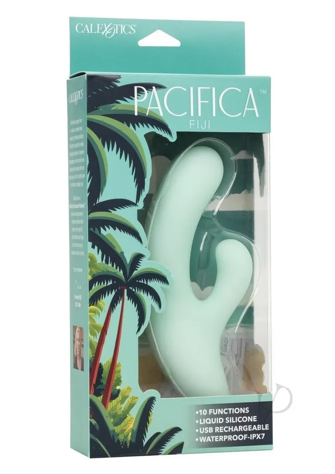 Female Sex Toys Pacifica Fiji Rechargeable Silicone Dual Vibrator Pacifica
