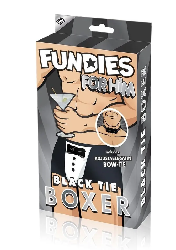 Fundies Fundies Black Tie Tuxedo with Bow Tie Anal