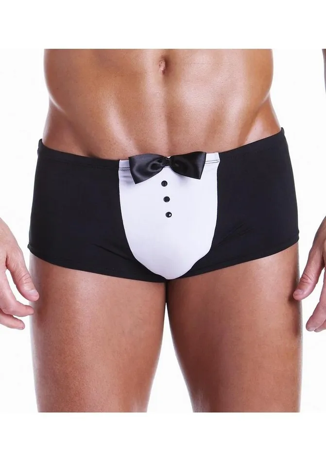 Fundies Fundies Black Tie Tuxedo with Bow Tie Anal