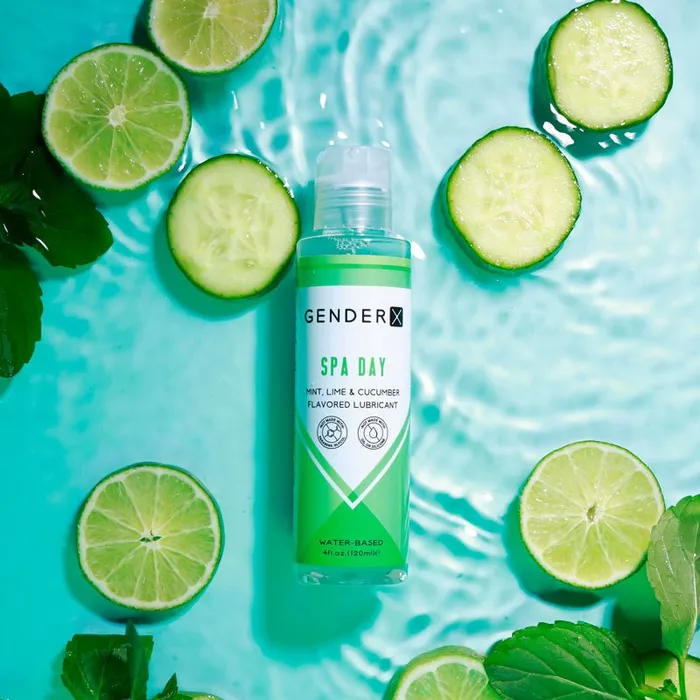 Gender X Anal Gender X SPA DAY Flavoured Lube 120 ml Mint Lime Cucumber Flavoured Water Based Lubricant 120 ml Bottle Gender X Anal Gender X SPA DAY Flavoured Lube 120 ml Mint Lime Cucumber Flavoured Water Based Lubricant 120 ml Bottle