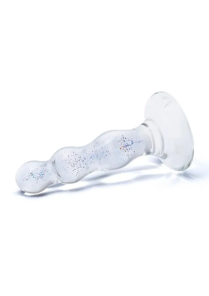 Glas Triple Play Beaded Butt Plug Glas Anal