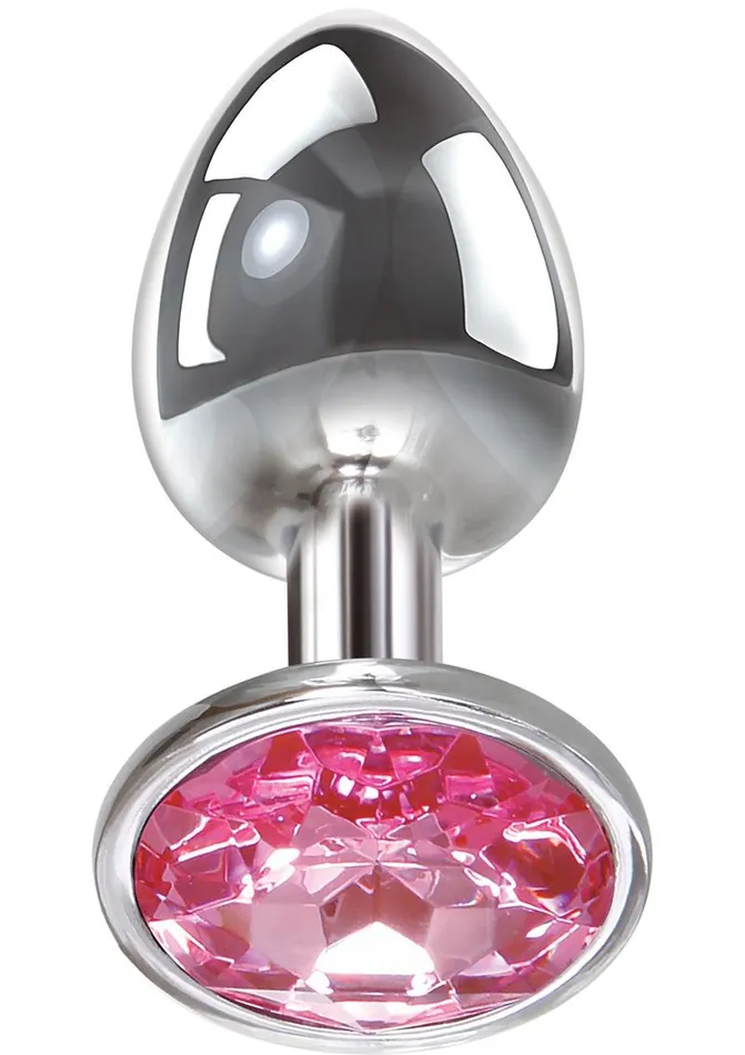 Male Sex Toys Adam and Eve Adam and Eve Pink Gem Aluminum Anal Plug