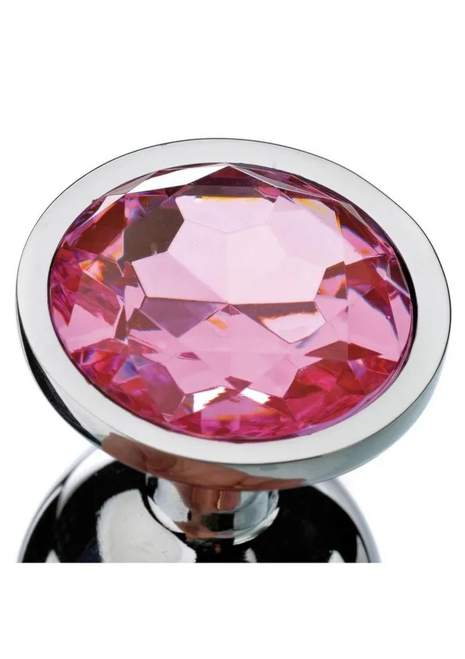 Male Sex Toys Adam and Eve Adam and Eve Pink Gem Aluminum Anal Plug