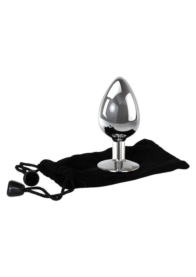 Male Sex Toys Adam and Eve Adam and Eve Pink Gem Aluminum Anal Plug