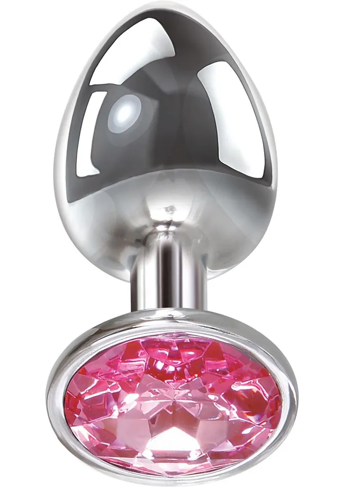 Male Sex Toys Adam and Eve Adam and Eve Pink Gem Aluminum Anal Plug