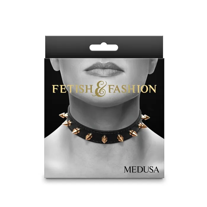 NS Novelties Anal Fetish Fashion Medusa Collar Black Collar