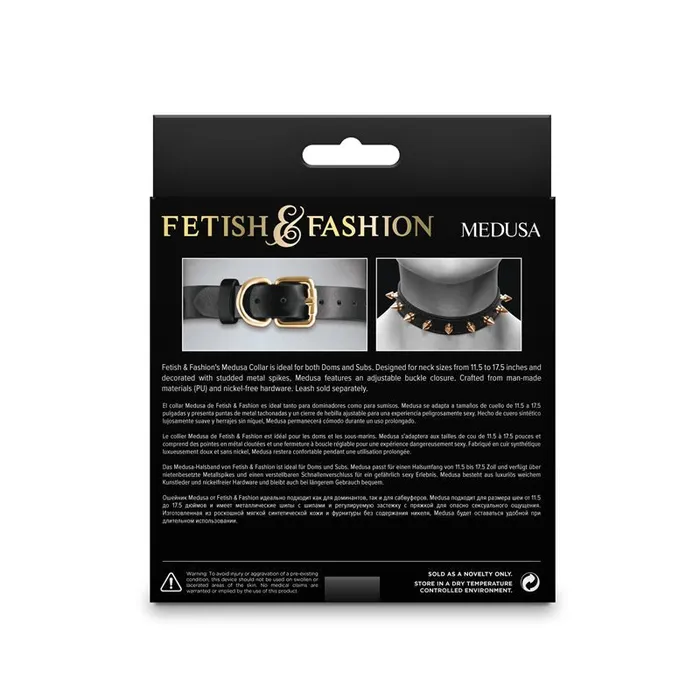 NS Novelties Anal Fetish Fashion Medusa Collar Black Collar NS Novelties Anal Fetish Fashion Medusa Collar Black Collar