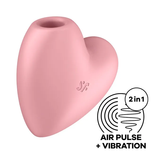 Satisfyer Cutie Heart Light Red Light Red USB Rechargeable Air Pulsation Stimulator with Vibration Satisfyer Vibrators Satisfyer Cutie Heart Light Red Light Red USB Rechargeable Air Pulsation Stimulator with Vibration Satisfyer Vibrators
