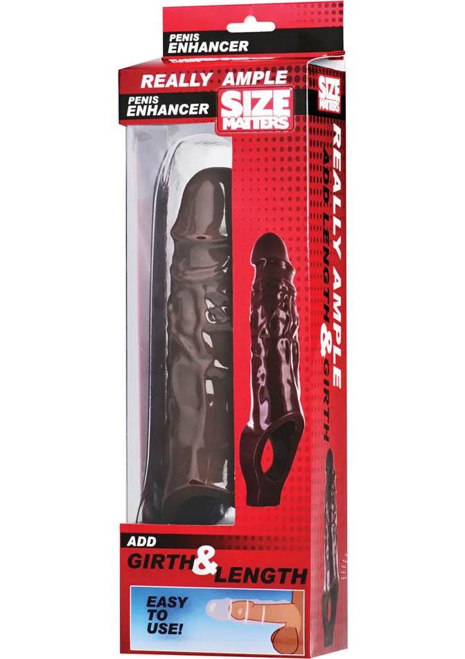 Size Matters Really Ample Penis Enhancer Sheath Size Matters Male Sex Toys
