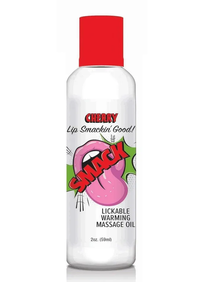 Smack Couples Smack Lickable Massage Oil 2oz Cherry