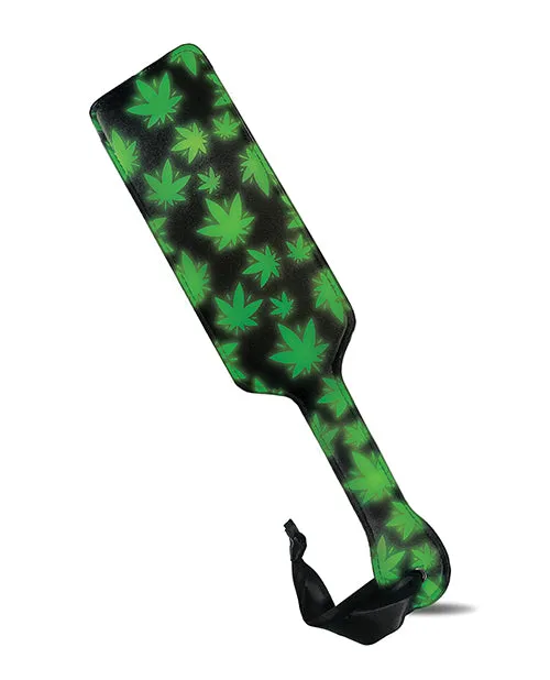 Stoner Vibes Glow in the Dark Paddle Green Global Novelties LLC Female Sex Toys