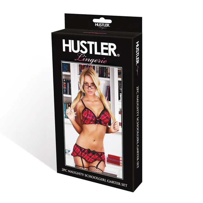Vibrators Hustler Naughty School Girl Grtr 2pc SM Hustler