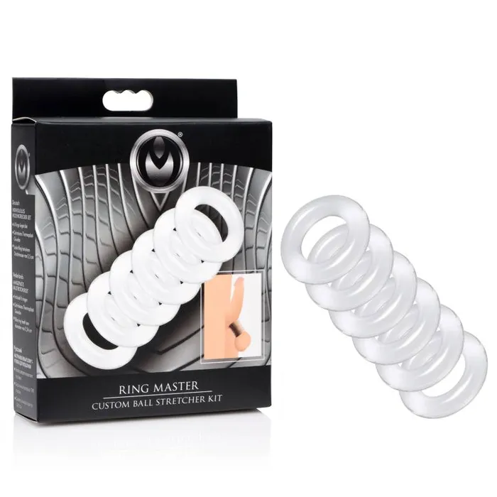 XR Brands Male Sex Toys Master Series Ring Master Ball Stretcher Kit