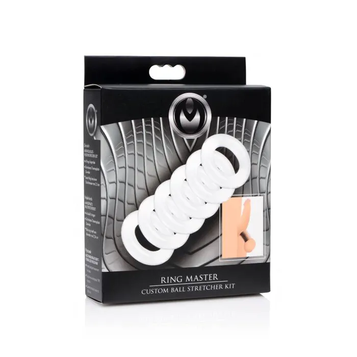 XR Brands Male Sex Toys Master Series Ring Master Ball Stretcher Kit XR Brands Male Sex Toys Master Series Ring Master Ball Stretcher Kit