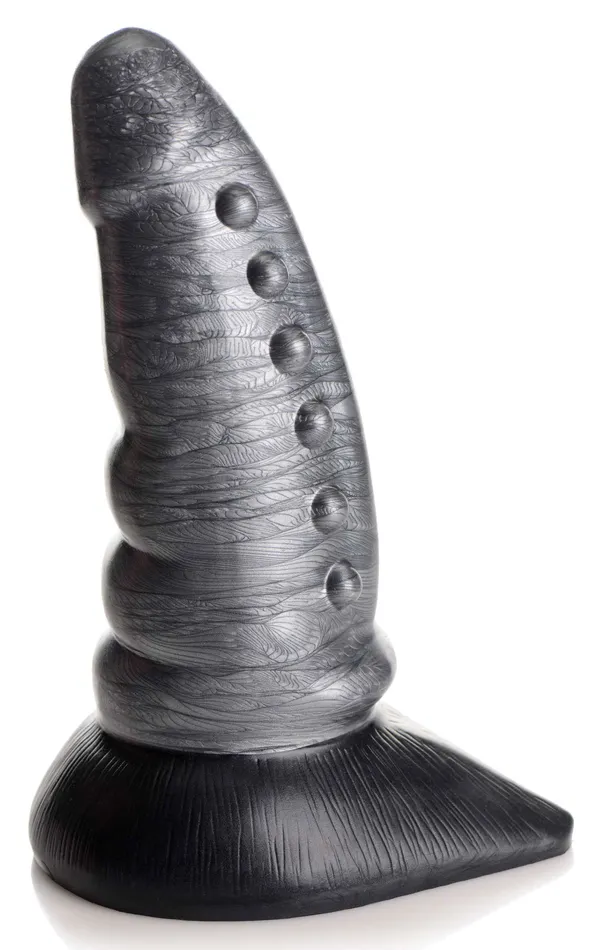 Dildos Beastly Tapered Bumpy Silicone Dildo Silver XR Brands Creature Cocks Dildos Beastly Tapered Bumpy Silicone Dildo Silver XR Brands Creature Cocks