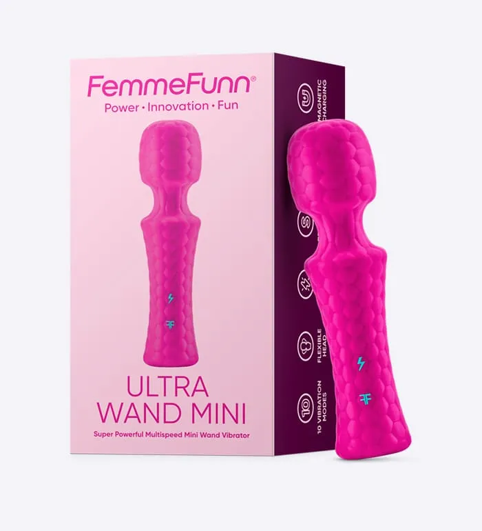Femme Funn Vibrators Femme Funn Ultra Wand Mini Pink Femme Funn Vibrators Femme Funn Ultra Wand Mini Pink