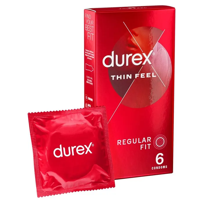 Male Sex Toys Durex Durex Thin Feel Condoms Regular Fit 6 Pack