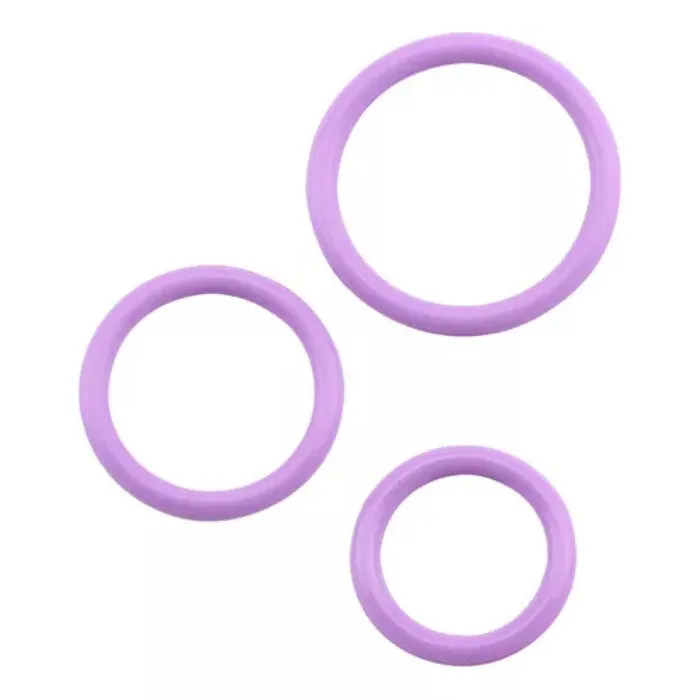 Male Sex Toys PAG GK Power Magnum Cock Ring Set Purple 3
