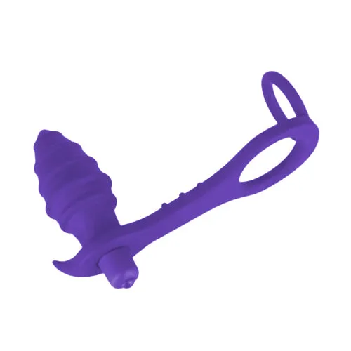 OEM Male Sex Toys Vibrating Twister Plug and Cock Ring