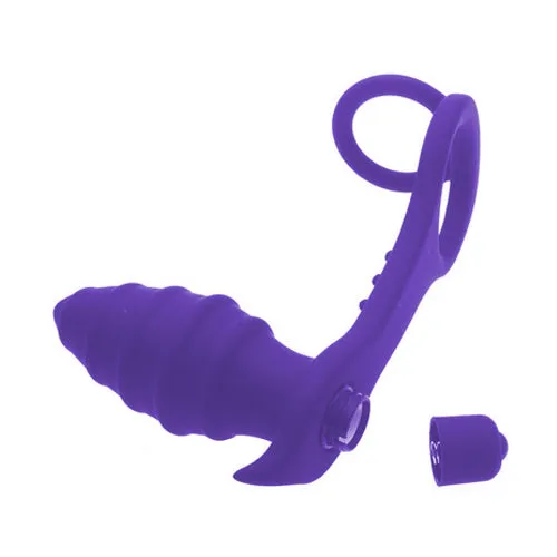 OEM Male Sex Toys Vibrating Twister Plug and Cock Ring