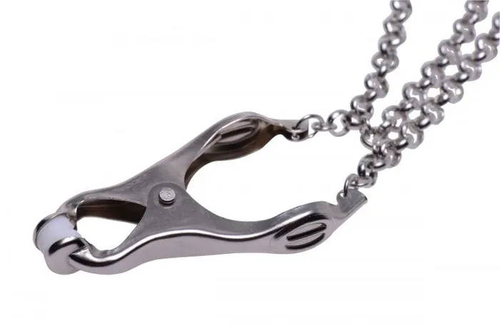 XR Brands Master Series Affix Triple Chain Nipple Clamps Male Sex Toys