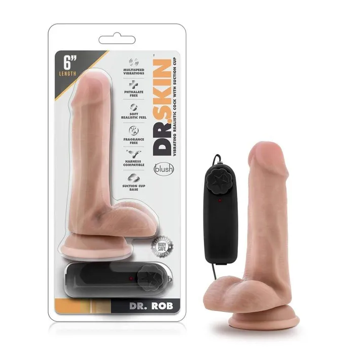 Blush Novelties Female Sex Toys Dr Skin Dr Rob 6 Inch Vibrating Cock With Suction Cup Vanilla Blush Novelties Female Sex Toys Dr Skin Dr Rob 6 Inch Vibrating Cock With Suction Cup Vanilla
